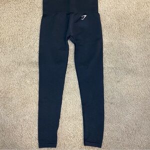 Gymshark Women’s Size S Seamless 2.0 Charcoal Gray Black High Wide Waist